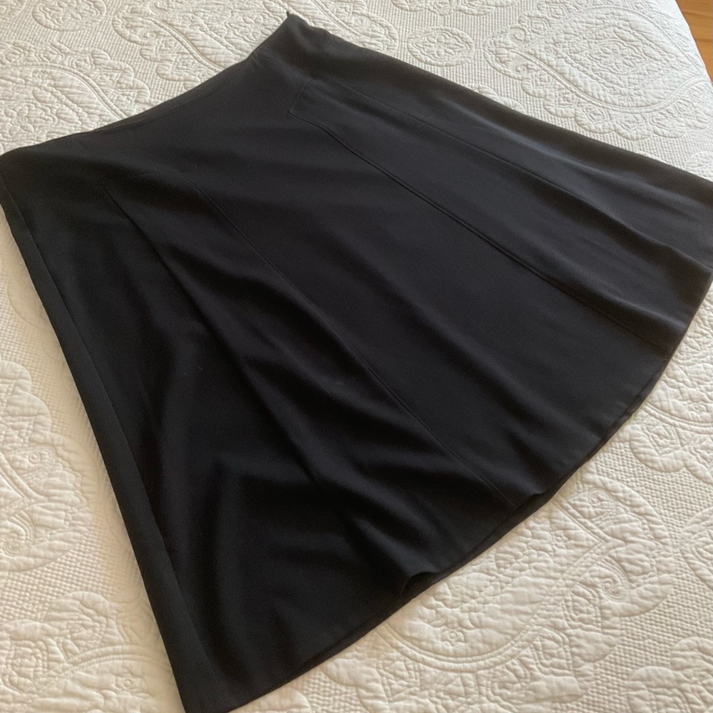 CJ Banks Classic Black Midi Skirt